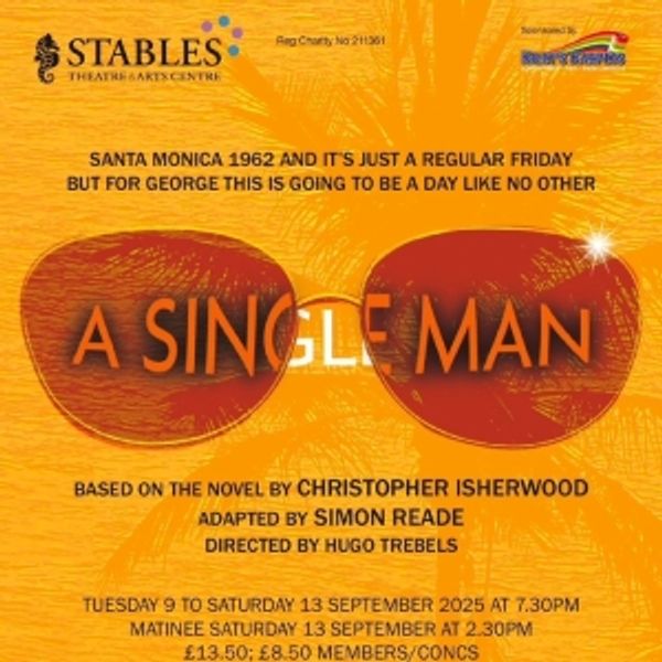A SINGLE MAN Comes to The Stables Theatre & Art Gallery Photo