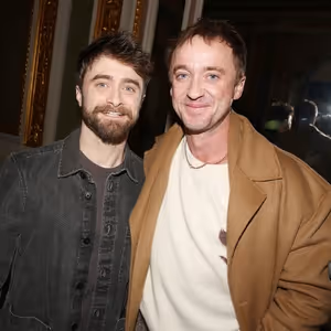 Photos: Daniel Radcliffe & Tom Felton Have a Harry Potter Reunion at MERRILY WE ROLL…