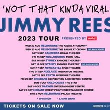 Jimmy Rees Adds New Melbourne and Sydney shows to National 'Not That Kinda Viral' Tou