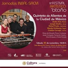 El Quinteto De Alientos De La Ciudad De México Presentará Cuatro Estrenos En Las Jo