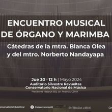 El órgano Y La Marimba Se Funden En Un Encuentro Musical En El Conservatorio Naciona