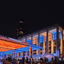 Photos: Lincoln Center Lights Up Blue and Orange For the New York Knicks