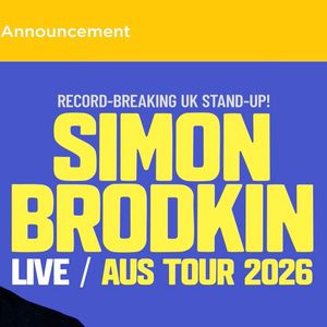 Simon Brodkin Announces 2026 Australian Tour