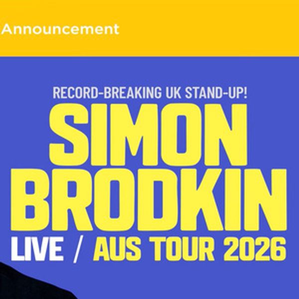 Simon Brodkin Announces 2026 Australian Tour Photo