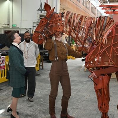 Photos: Princess Anne Visits National Theatre to Celebrate Apprenticeships Scheme