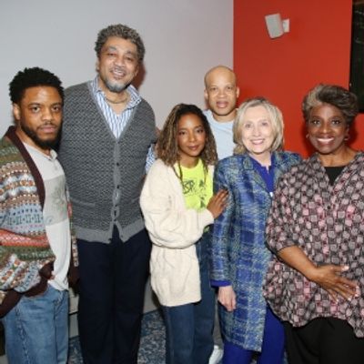 Photos: Hillary Clinton Visits PURPOSE on Broadway