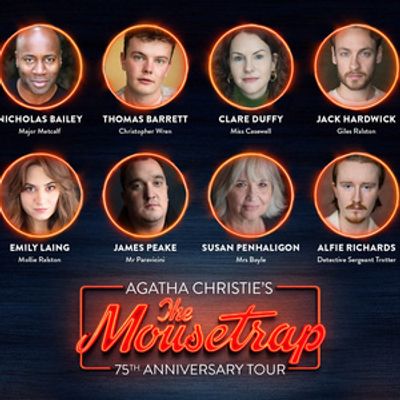Cast Set For Agatha Christie's THE MOUSETRAP 75th Anniversary UK Tour