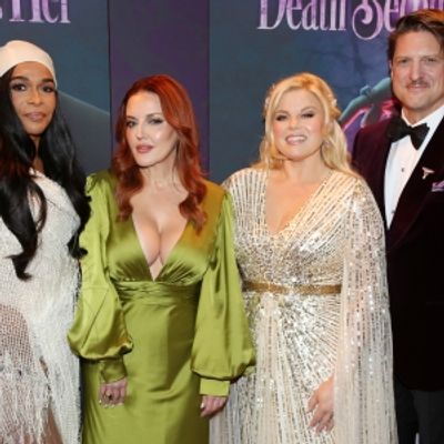 Photos: Cast &amp; Creative Team of DEATH BECOMES HER Walk the Opening Night Purple Carpet