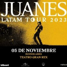 JUANES Comes to Teatro Gran Rex Next Month