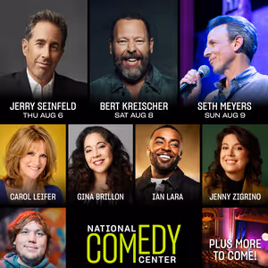 Jerry Seinfeld, Bert Kreischer & Seth Meyers to Headline National Comedy Center Festival