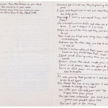 Photos: Bob Dylan's BLOOD ON THE TRACKS Lyrics Sell for $290,404 at Auction