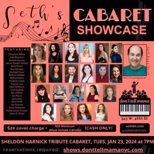 Seth Bisen-Hersh Will Host Sheldon Harnick Tribute Cabarets at Don't Tell Mama