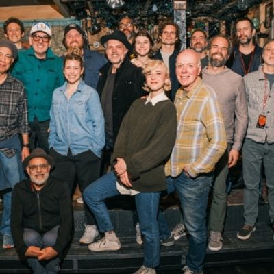 Photos: Elvis Costello Visits DEAD OUTLAW on Broadway