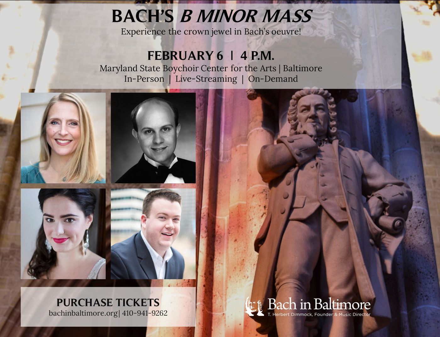 Bach In Baltimore to Perform Bach's B Minor Mass  Image