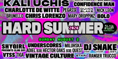 HARD Summer Music Festival 2026 Lineup Announced for Inglewood Event Photo