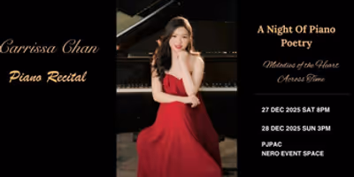 Pianist Carrissa Chan Will Perform Recital at PJPAC Photo