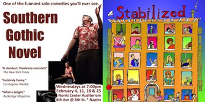Solo Comedies SOUTHERN GOTHIC NOVEL and STABILIZED NOT CONTROLLED to Play at Norris Center Photo