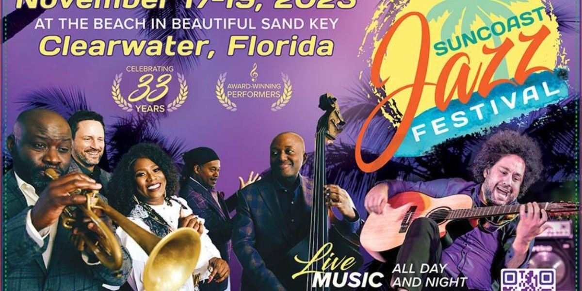 33rd Annual Suncoast Jazz Festival on Clearwater's Sand Key Returns in November