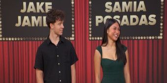 Video: Jake James und Samia Posadas feiern ihre Jimmy Award-Gewinne bei GOOD MORNING AMERICA