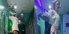 Video: Ein Blick auf Luke Evans' blutigen Schnellkostümwechsel in THE ROCKY HORROR SHOW Photo