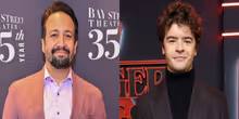 Lin-Manuel Miranda i Gaten Matarazzo jako Gościnni Sędziowie Nagranej Występu CATS: THE JELLICLE BALL Photo