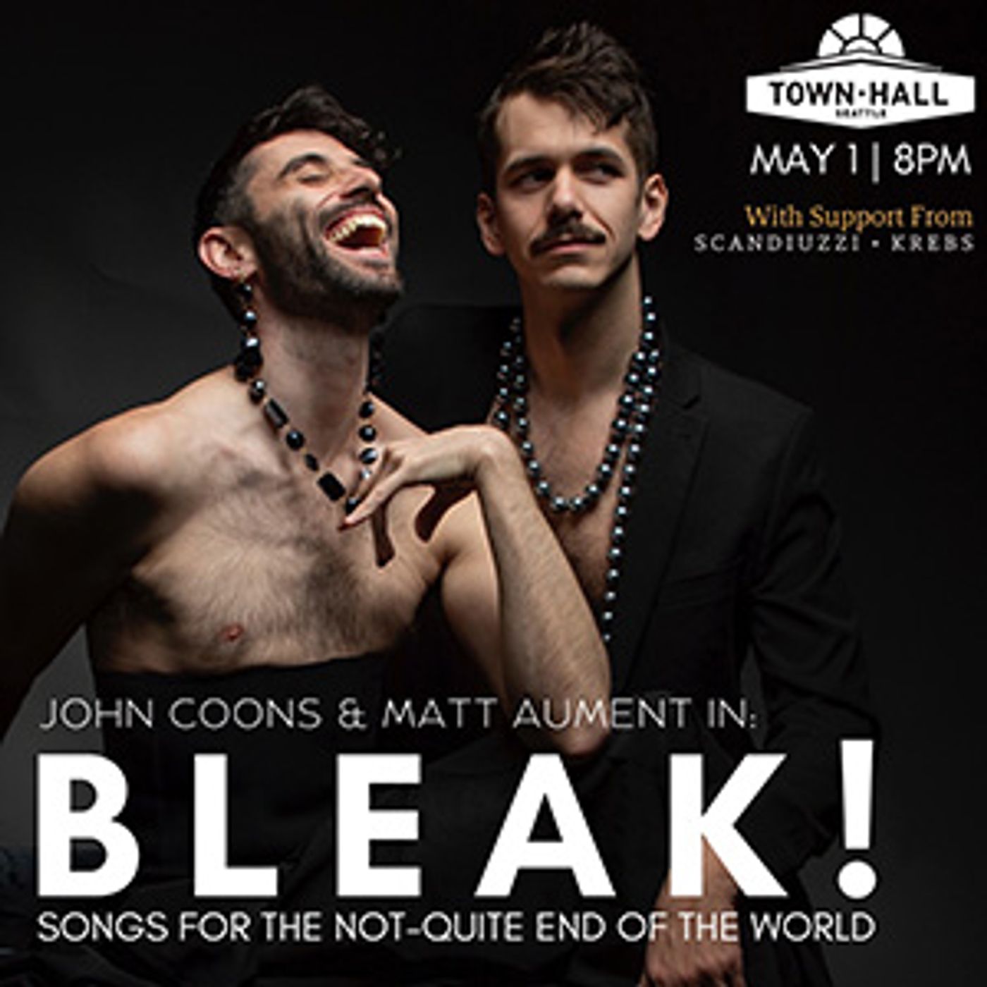 Cabaret Duo John Coons & Matt Aument to Present BLEAK! at Town Hall Seattle  Image