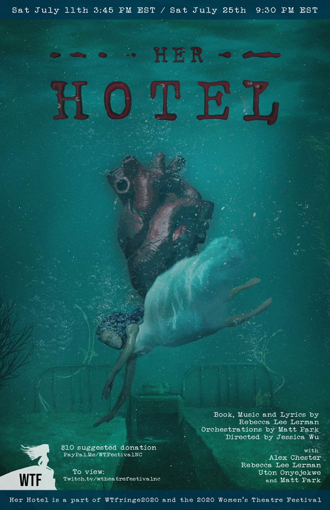 HER HOTEL To Premiere At WTFringe2020/Women's Theatre Festival Image