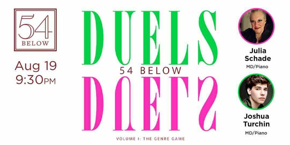 54 BELOW DUELS VOLUME 1: THE GENRE GAME is Coming to 54 Below