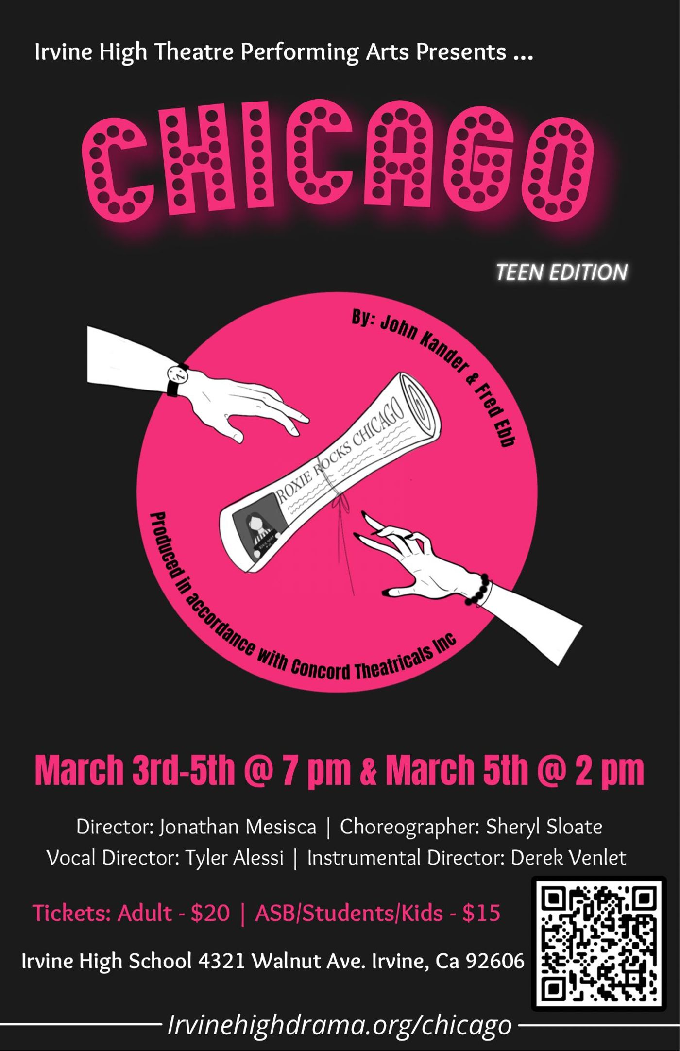 CHICAGO: TEEN EDITION Comes To Irvine High School  Image