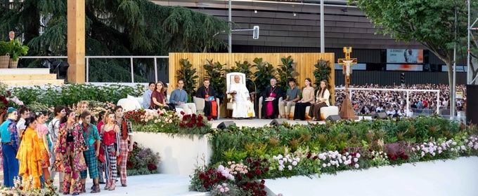 El elenco de GODSPELL actúa ante el Papa León XIV en una histórica vigilia en Madrid