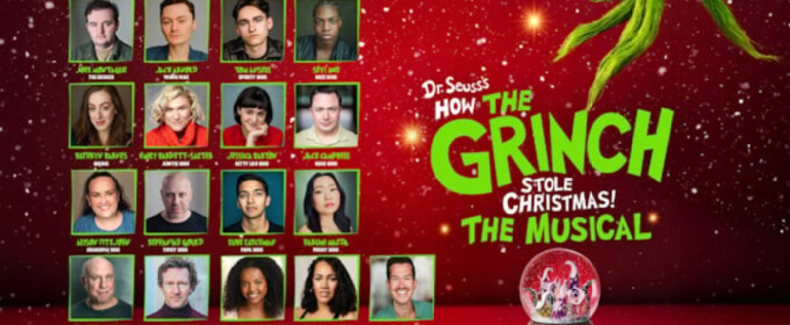 Cast Set For DR. SEUSS'S HOW THE GRINCH STOLE CHRISTMAS! THE MUSICAL at Leeds Playhouse