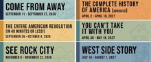 COME FROM AWAY, WEST SIDE STORY, and More Set For Chattanooga Theatre Centre 2026-202