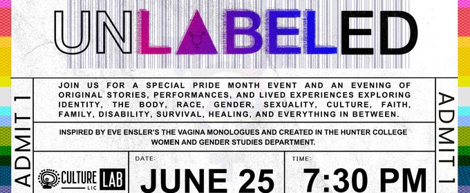 UNLABELED to Make Stage Debut at Culture Lab LIC During Pride Month
