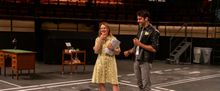 Gina Beck and Michael Simkins in Rehearsal For GUYS & DOLLS