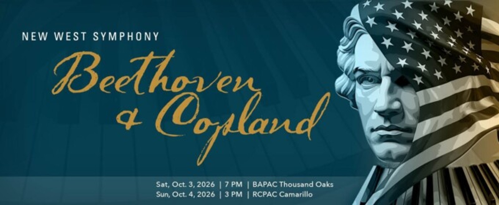 New West Symphony Will Perform Beethoven & Copland in Thousand Oaks in October