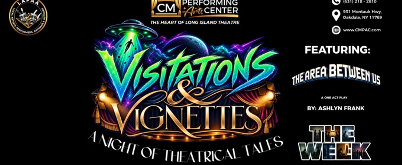 VISITATIONS & VIGNETTES to Bring New Plays to CM Performing Arts Center