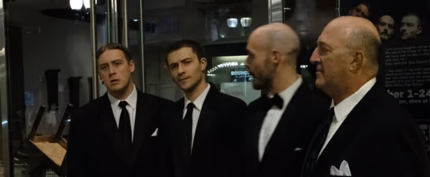 BOUNCERS Creates Immersive Street Theater Outside The Modern Photo