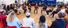 Jeannette Bayardelle, Andréa Burns and More in COME FROM AWAY Rehearsals at Paper Mi