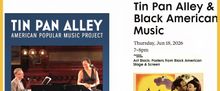 ACT BLACK: POSTERS FROM BLACK AMERICAN STAGE & SCREEN to Host Live Tin Pan Alley Perf