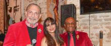 Maycol and Lilian With Perrin Blank at Cafe Centro