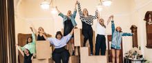 The Cast of MILITARY WIVES - THE MUSICAL in Rehearsal