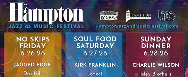 Jagged Edge, Kirk Franklin, & More Set for 2026 Hampton Jazz & Music Festival
