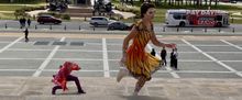 Cirque Du Soleil's LUZIA Pops-Up At Philadelphia Art Museum Rocky Steps