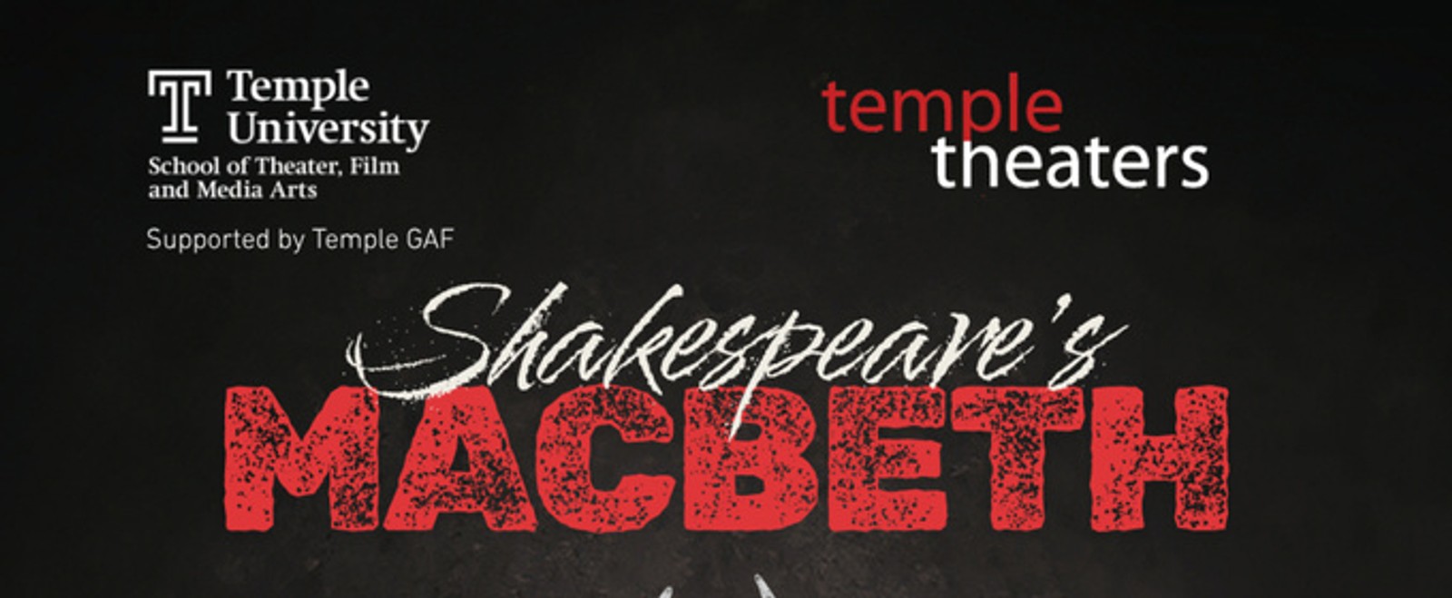 MACBETH to Open Temple Theaters Season in Dystopian Setting