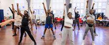 The Royal Shakespeare Company's THE BOY WHO HARNESSED THE WIND in Rehearsal