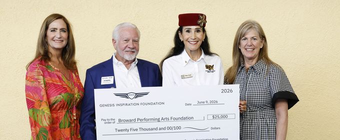 Photos: Genesis Inspiration Foundation Donates $25,000 to Broward Performing Arts Foundation