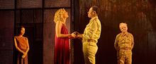 David Harewood, Toby Jones, and Caitlin FitzGerald in OTHELLO