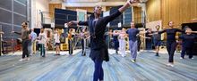 Rehearsals for BALLET SHOES at the National Theatre