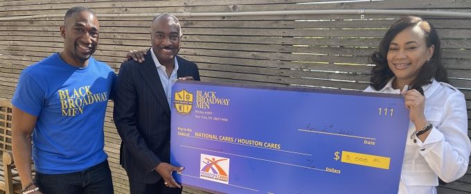Photo Flash: BLACK BROADWAY MEN Provide Disaster Relief Funds to Those Affected  Photos