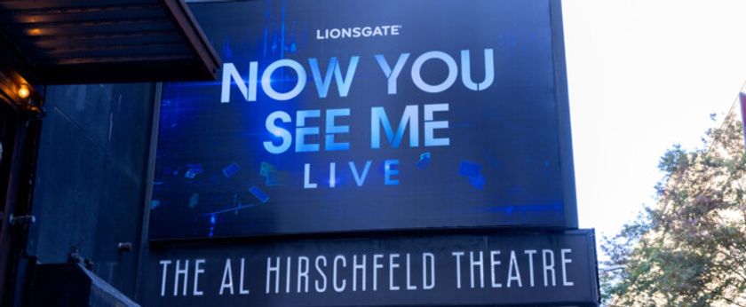 Up on the Marquee: NOW YOU SEE ME LIVE Appears on Broadway Photo